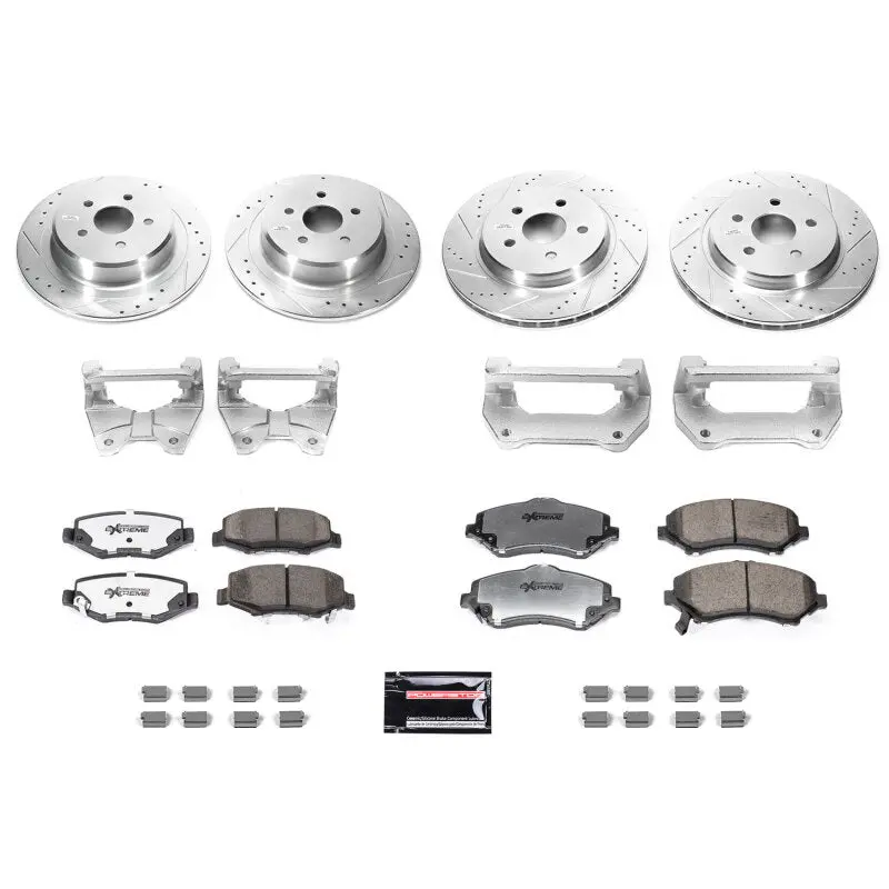 Power Stop 07-17 Jeep Wrangler Front & Rear Big Brake Conversion Kit 1
