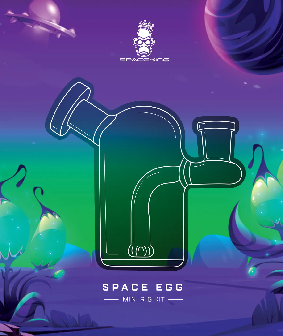 Space King Glass - 'Space Egg' Mini Rig 1