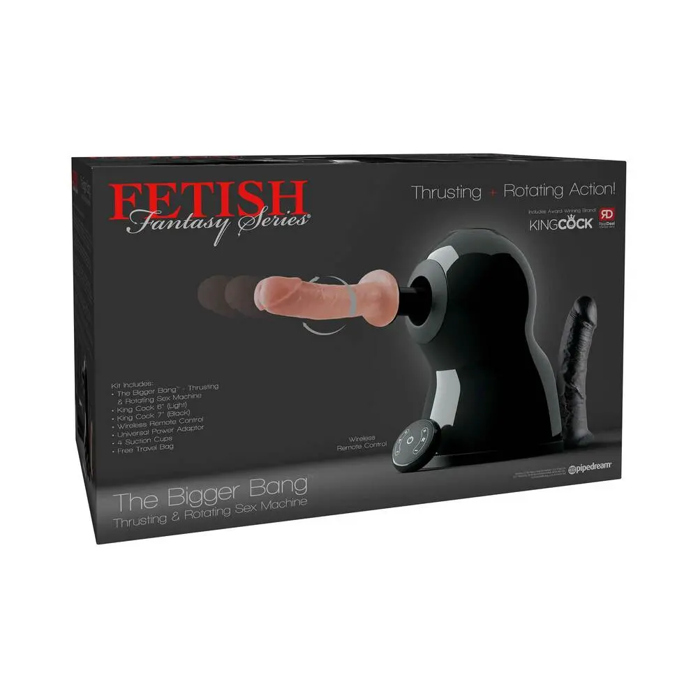 Pipedream Fetish Fantasy Series 7-Piece The Bigger Bang Thrusting & Rotating Sex Machine Kit 1