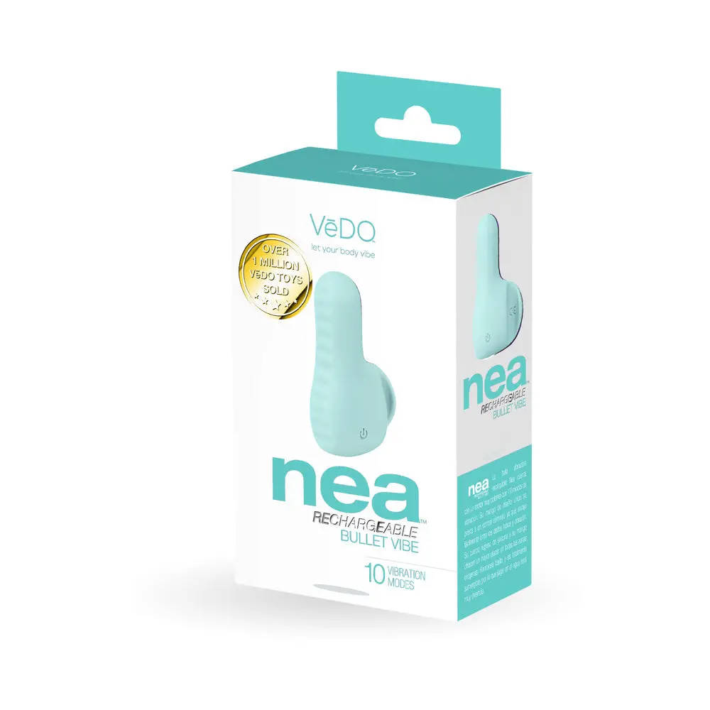 Vedo Nea Rechargeable Finger Vibe Tease Me Turquoise 1