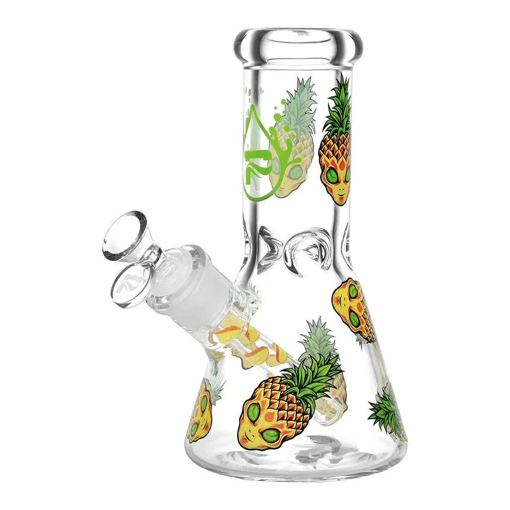 Pulsar Pine Alien Design Series Glass Beaker Water Pipe - 8" 1
