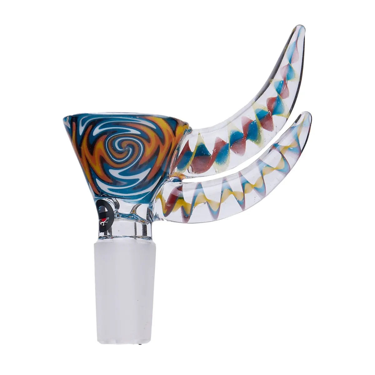 Cheech Glass 2" Wig Wag Dual Horn Bowl 1