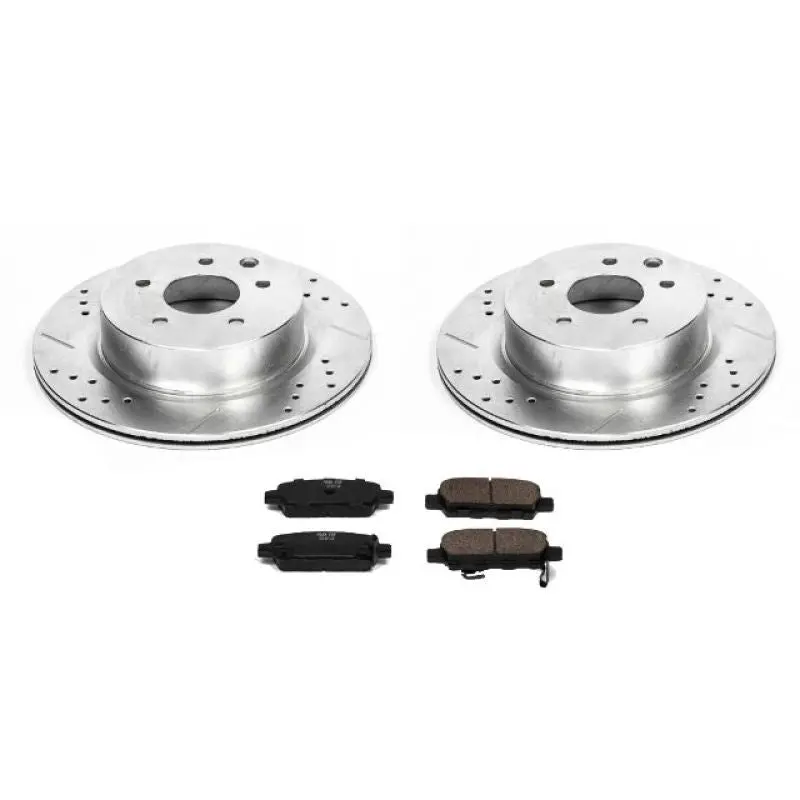 Power Stop 08-12 Infiniti Ex35 Rear Z23 Evolution Sport Brake Kit 1