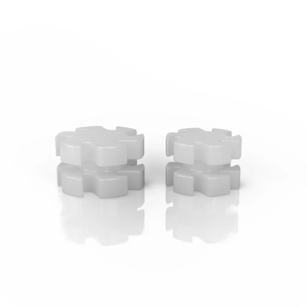 Quartz Opaque Dab Gears (2Pk) 1