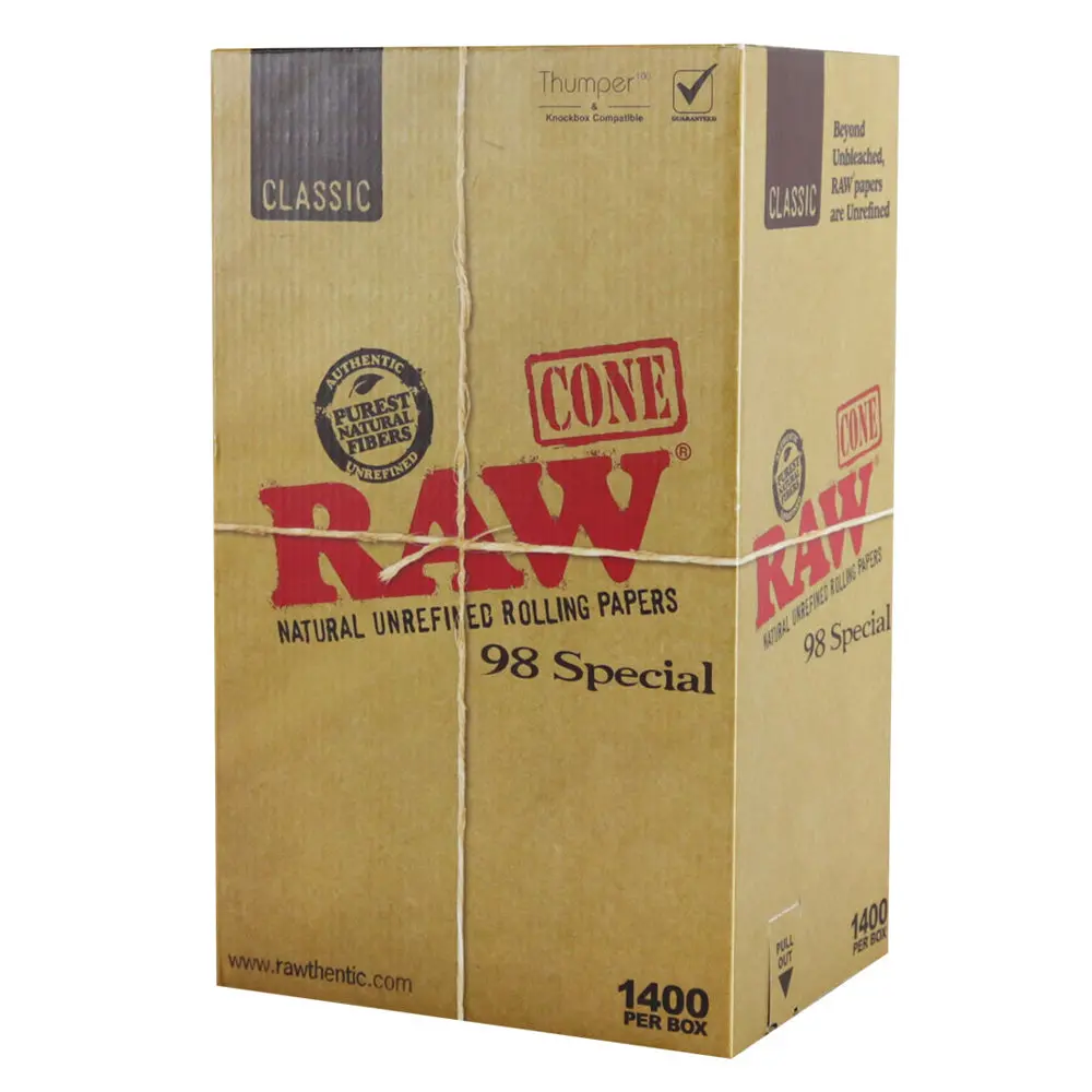 Raw Classic 98 Special Cones - 1400Pc Box 1