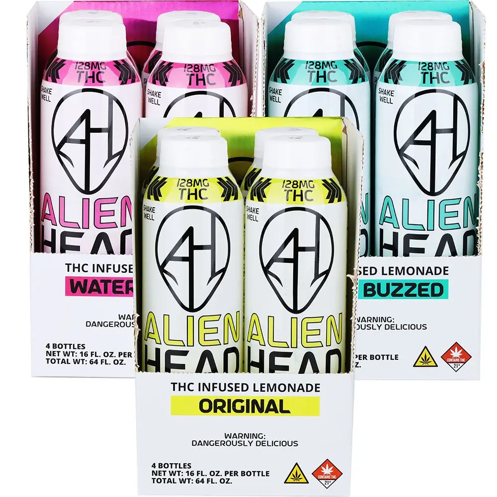 Alien Head D9 Thc Lemonade | 16Oz | 128Mg | 4Ct 1