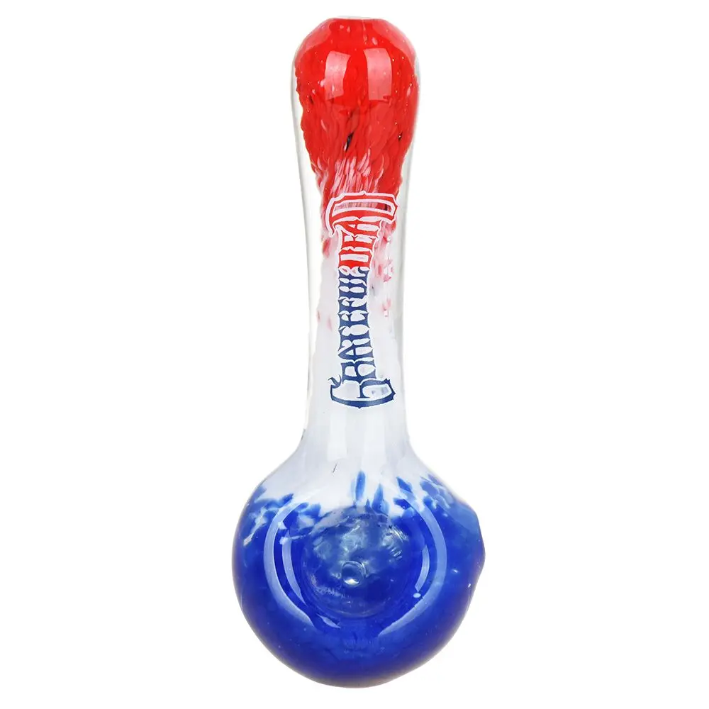 Grateful Dead X Pulsar Grateful Frit Glass Spoon Pipe - 4.5" 2