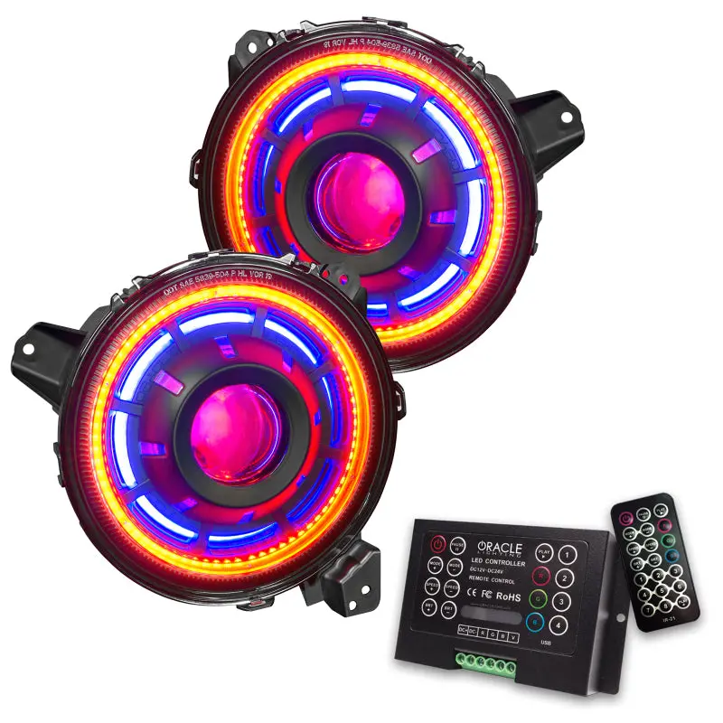 Oracle Oculus Bi-Led Projector Headlights For Jeep Jl/Gladiator Jt - Colorshift 2 See Warranty 1