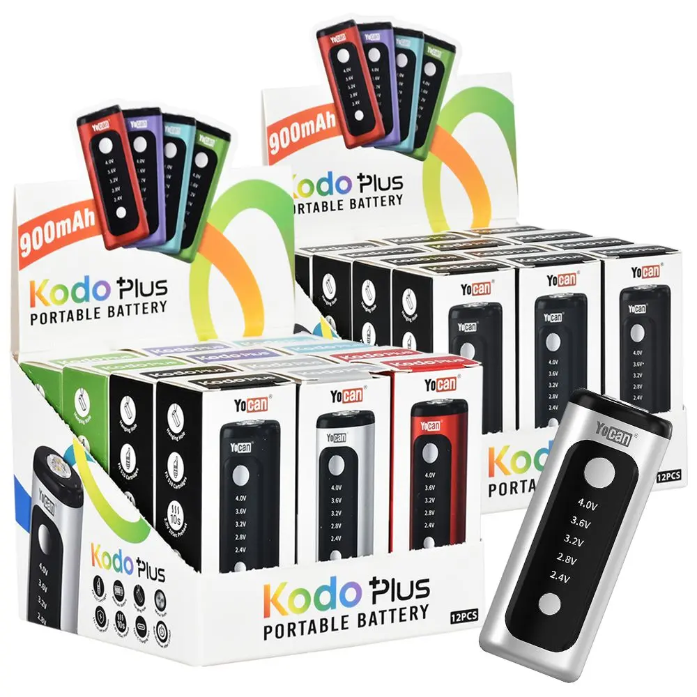 Yocan Kodo Plus Variable Voltage 510 Cart Vape Battery | 900Mah | 12Ct 1