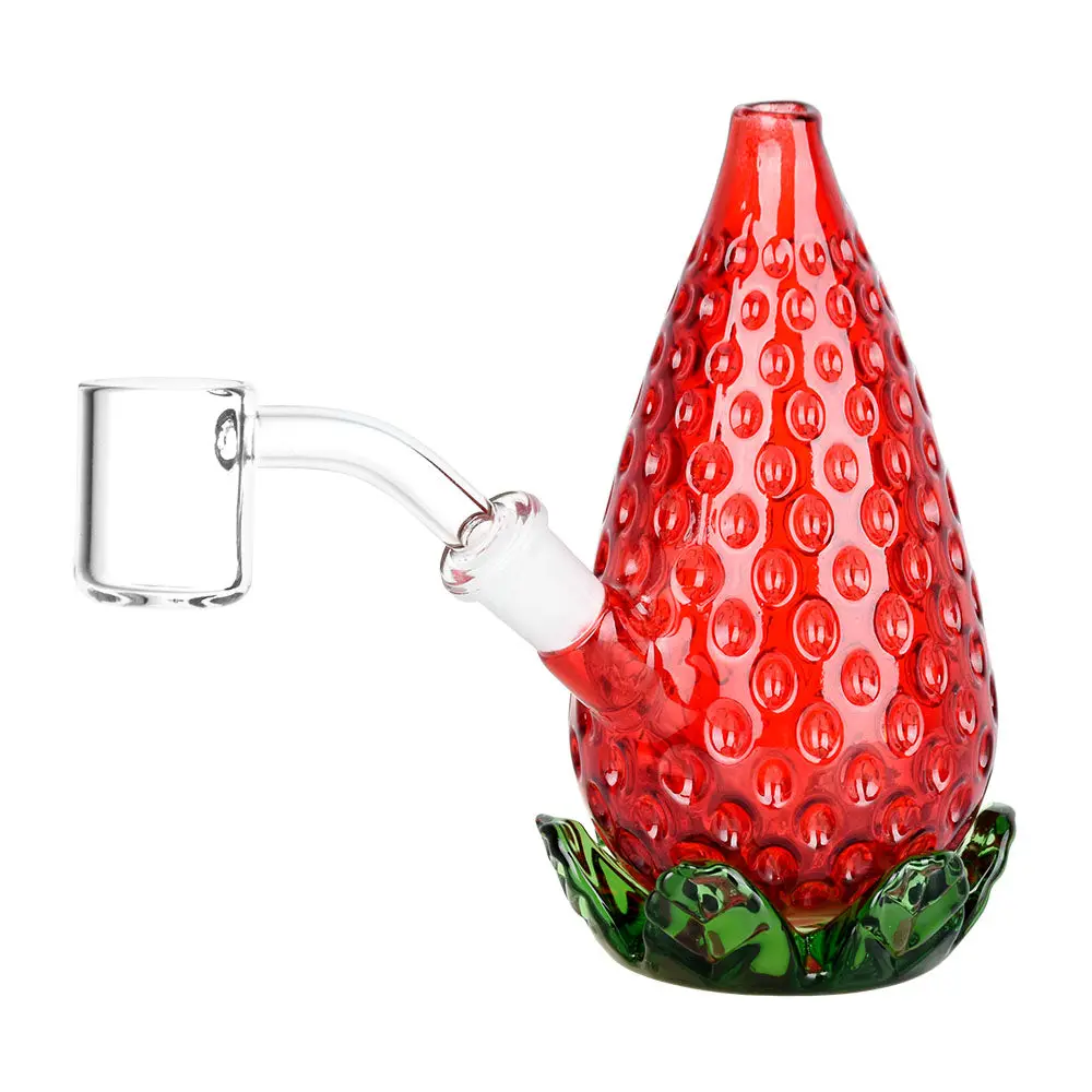 Strawberry Glass Mini Rig - 4.5" / 10Mm F 1