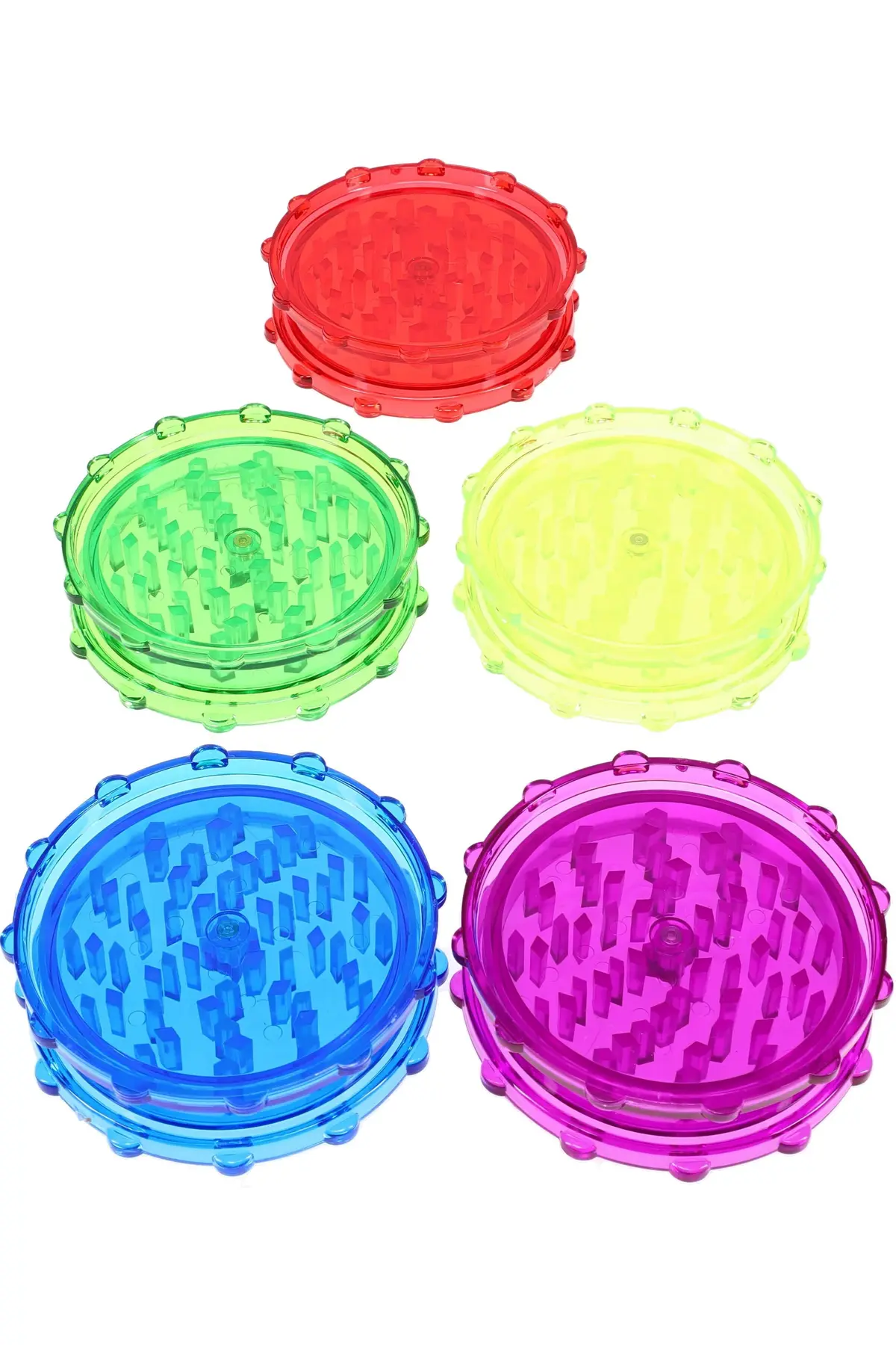 3" Acrylic Magnetic 2-Part Herb Grinder “Color Pop” – Choose Color 1