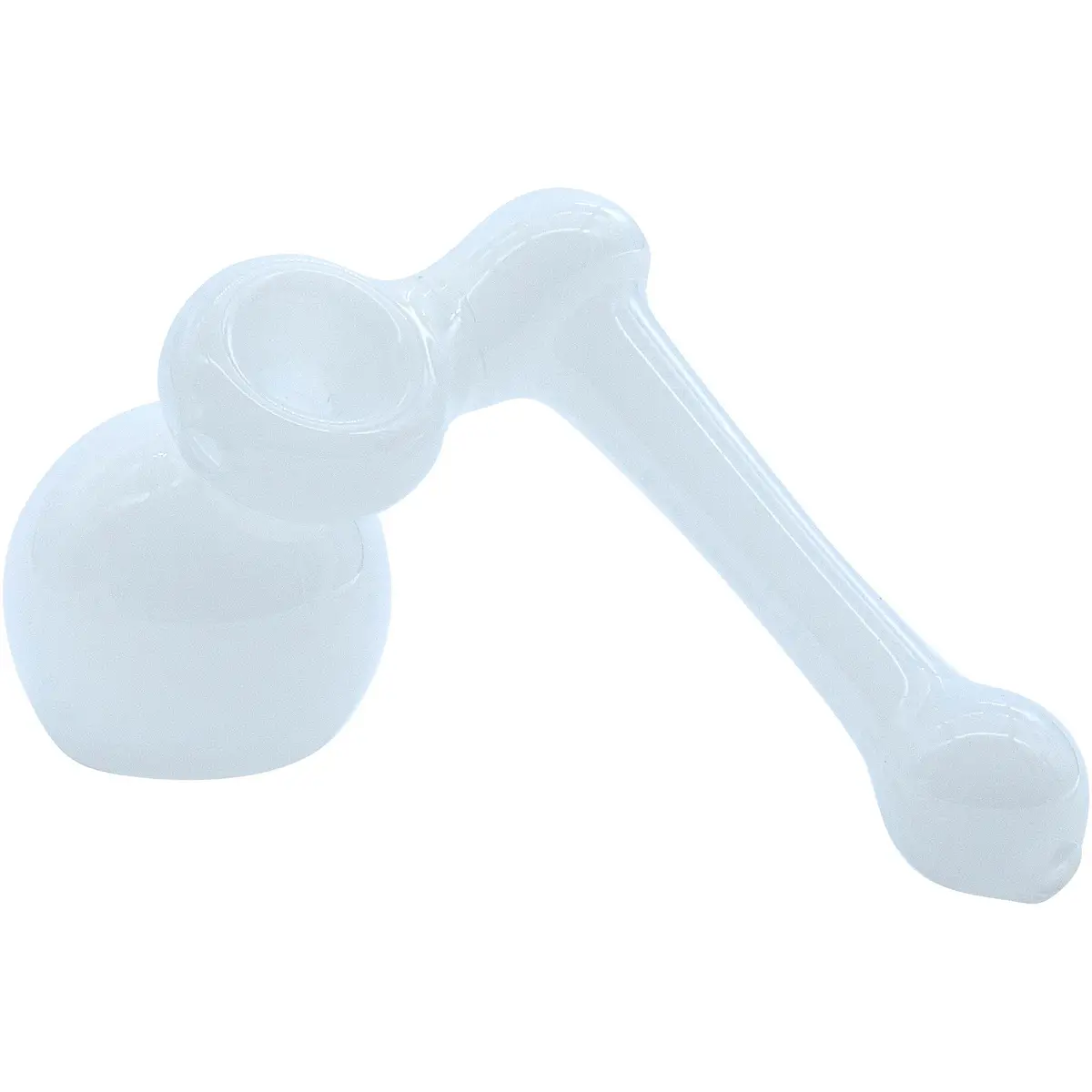 La Pipes "Ivory Sidecar" Glass Sidecar Bubbler Pipe 1