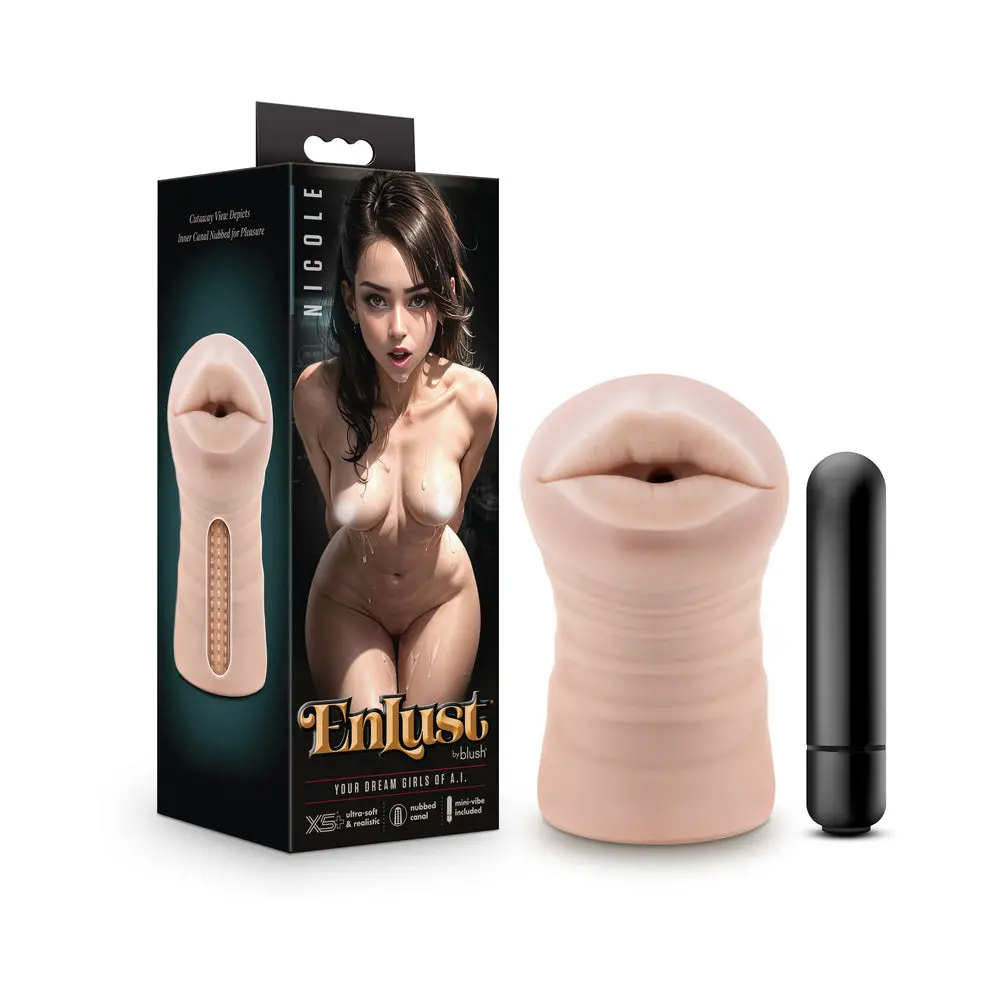 Enlust Nicole Vibrating Stroker Beige 1