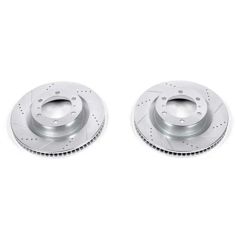 Power Stop 10-24 Toyota 4Runner Front Evolution Drilled & Slotted Rotors - Pair 1