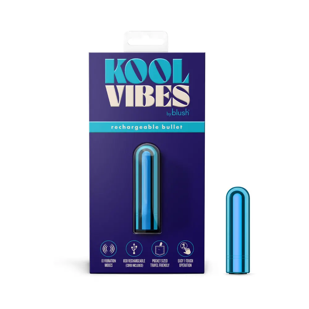 Kool Vibes Rechargeable Mini Bullet Blueberry 1