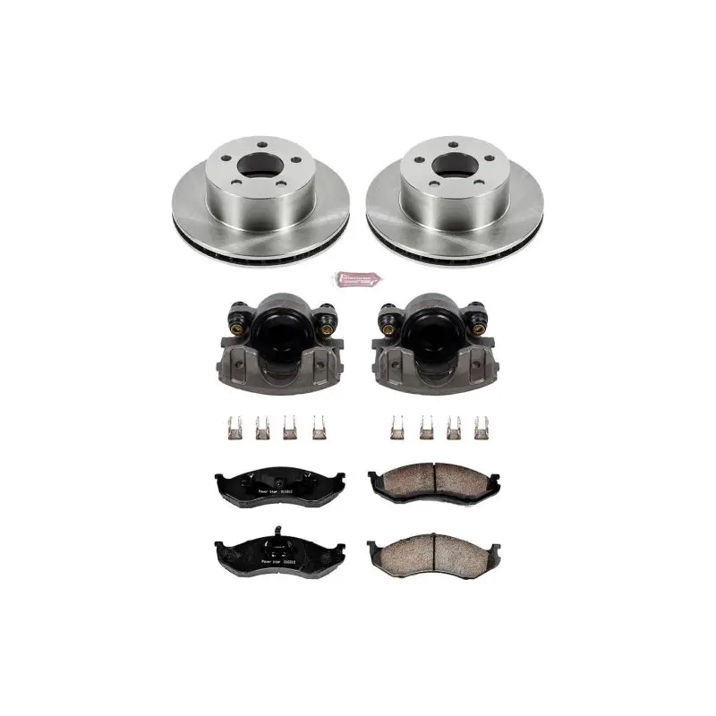 Power Stop 90-99 Jeep Cherokee Front Autospecialty Brake Kit W/Calipers 1