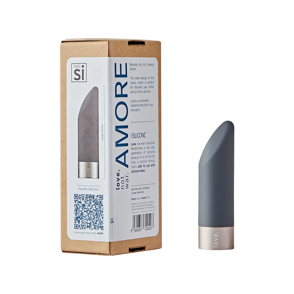 Love Not War Amore Head Grey 1