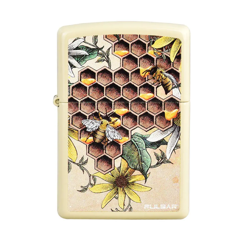 Zippo Lighter - Pulsar Busy Bees - Flat Sand 1