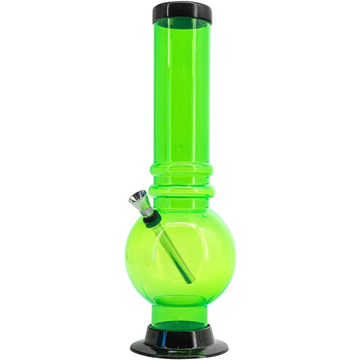 Acrylic Bubble Base Bong - 12-15" 3