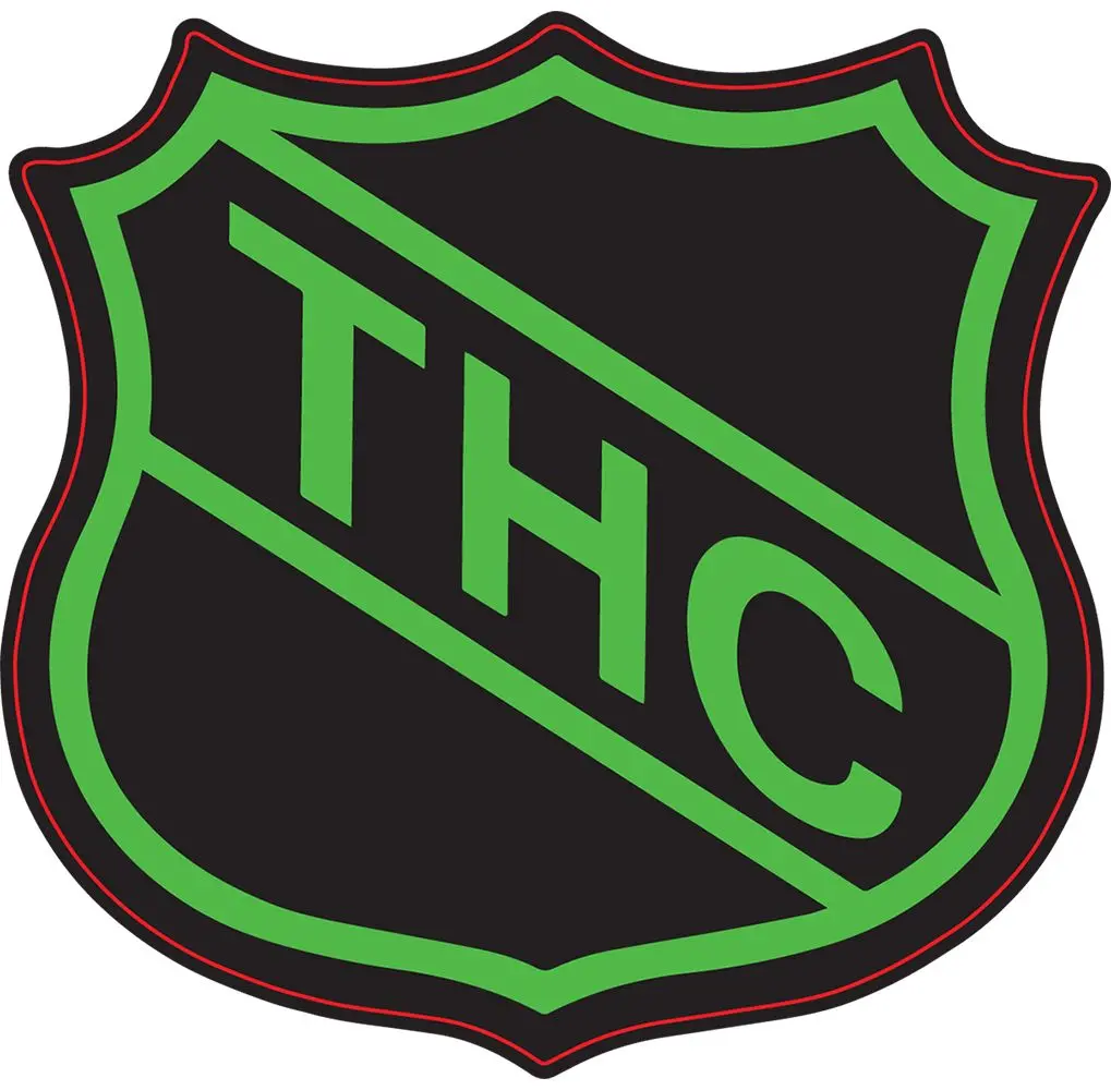 Thc Hockey Shield Sticker - 4" X 3.75" 1