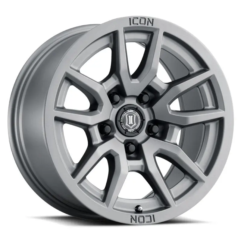 Icon Vector 5 17X8.5 5X150 25Mm Offset 5.75In Bs 110.1Mm Bore Titanium Wheel 1