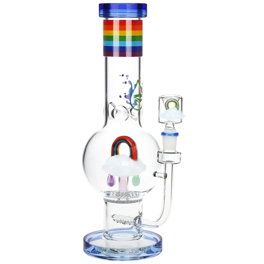 Pulsar Acid Rainbows Bubble Base Glass Water Pipe - 12.6" / 14Mm F 1