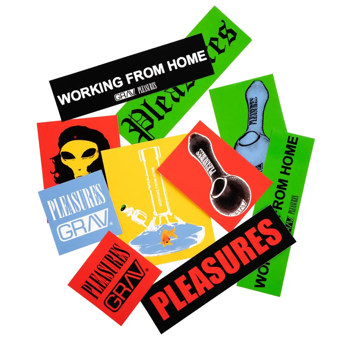 Grav® Working From Home Sticker Pack 1