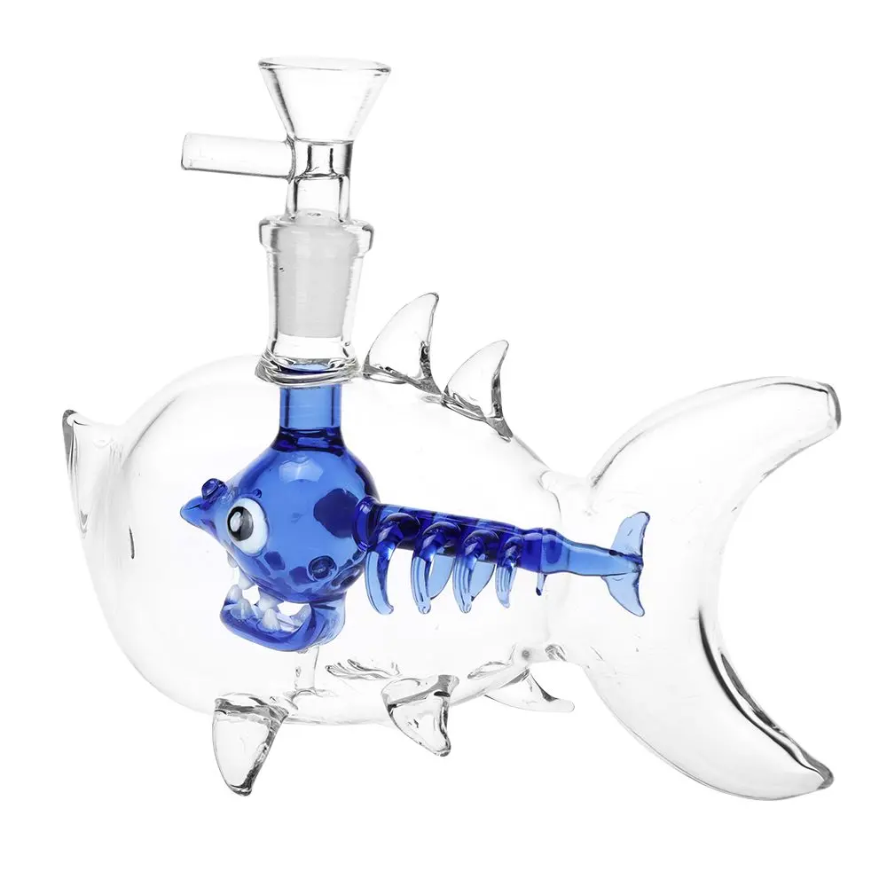 Fish Bone Glass Bubbler - 6.25" / 14Mm F 2