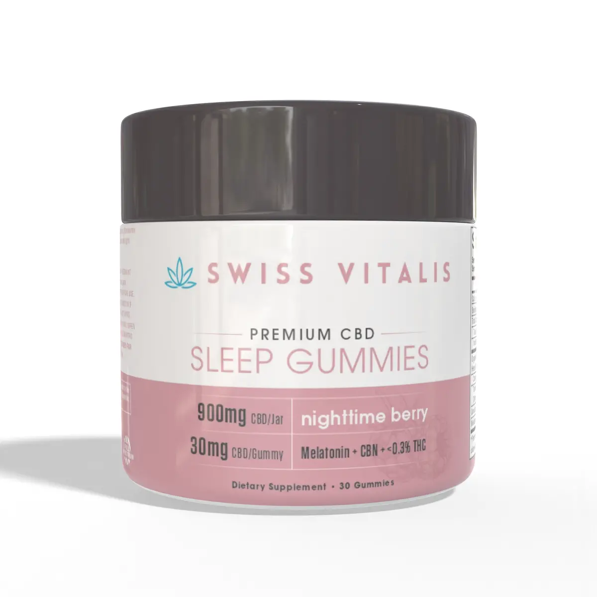 Swiss Vitalis  Sleep Gummies - 30 Count Cbd+Cbn+Thc+Melatonin 1