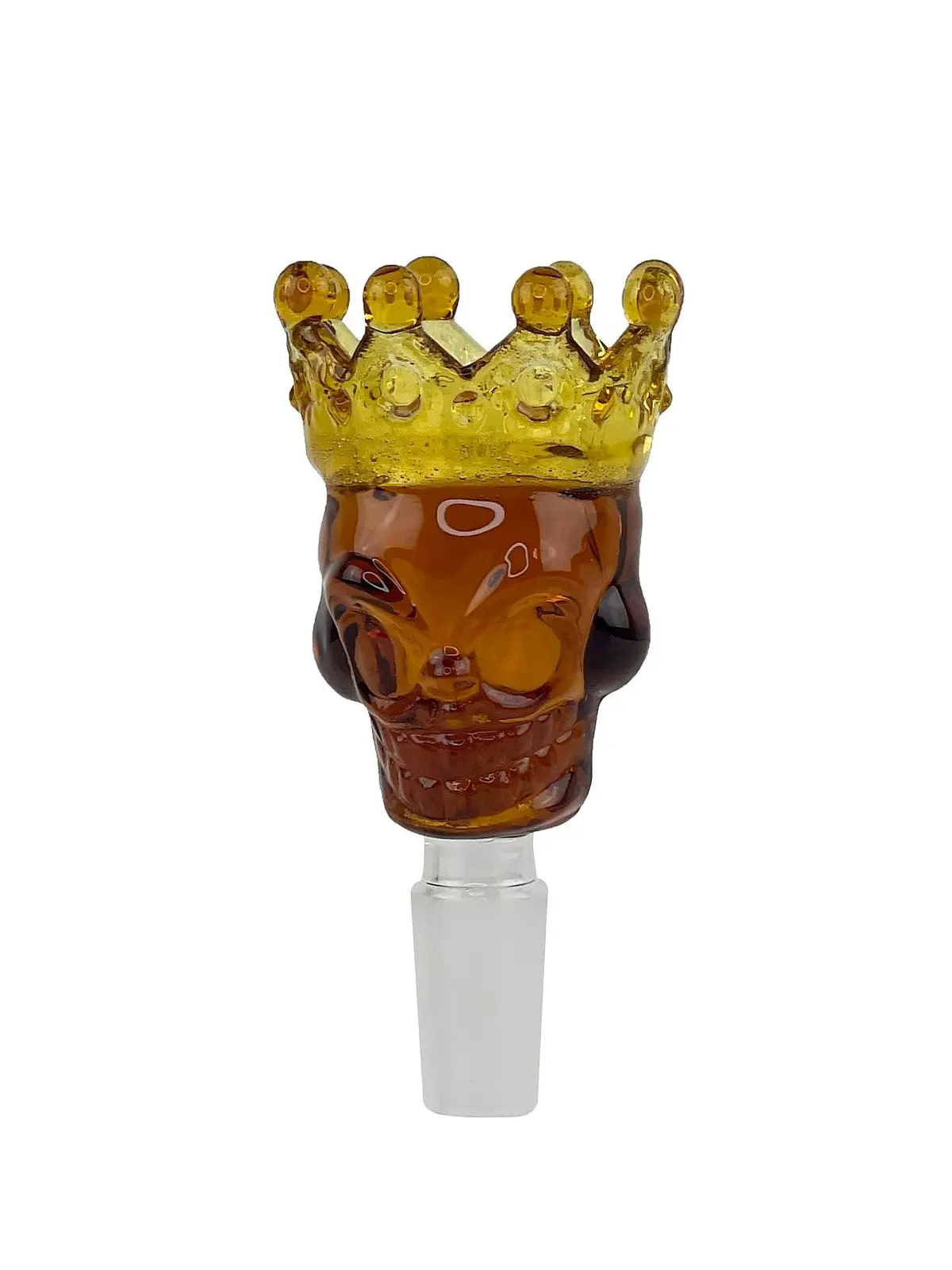 Skull & Crown Glass Bong Bowl - 14Mm 1