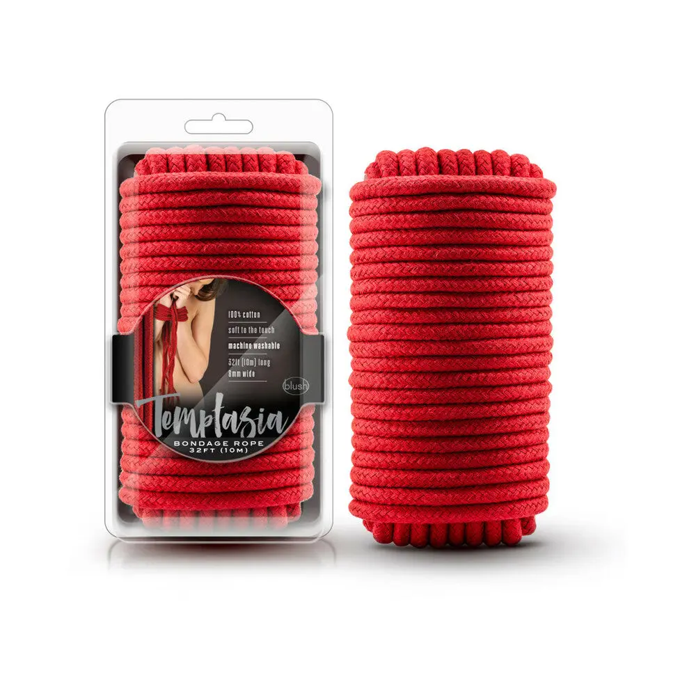 Temptasia Bondage Rope 32 Ft. / 10 M Red 1