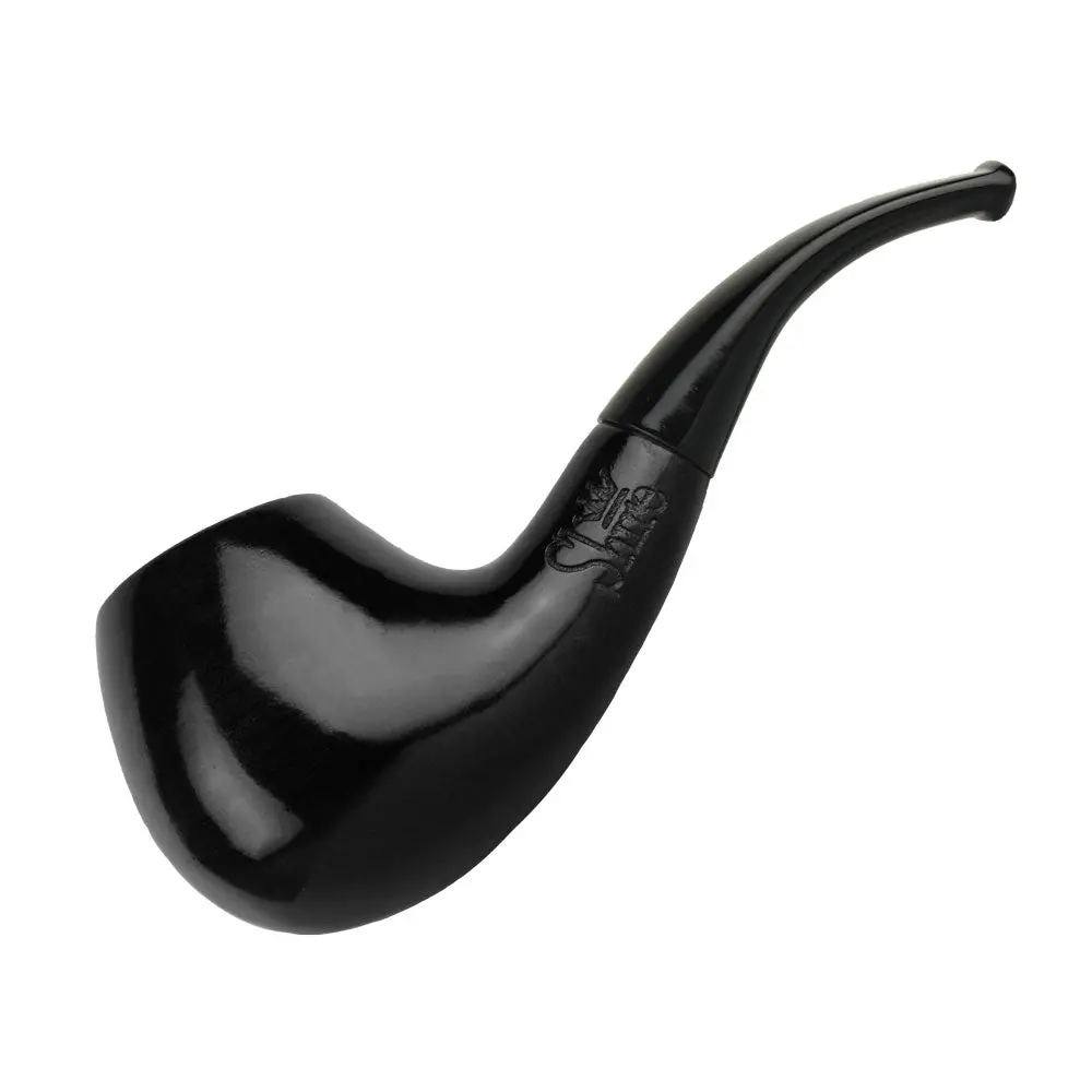 Pulsar Shire Pipes Bent Ebony Cherry Wood Tobacco Pipe 1