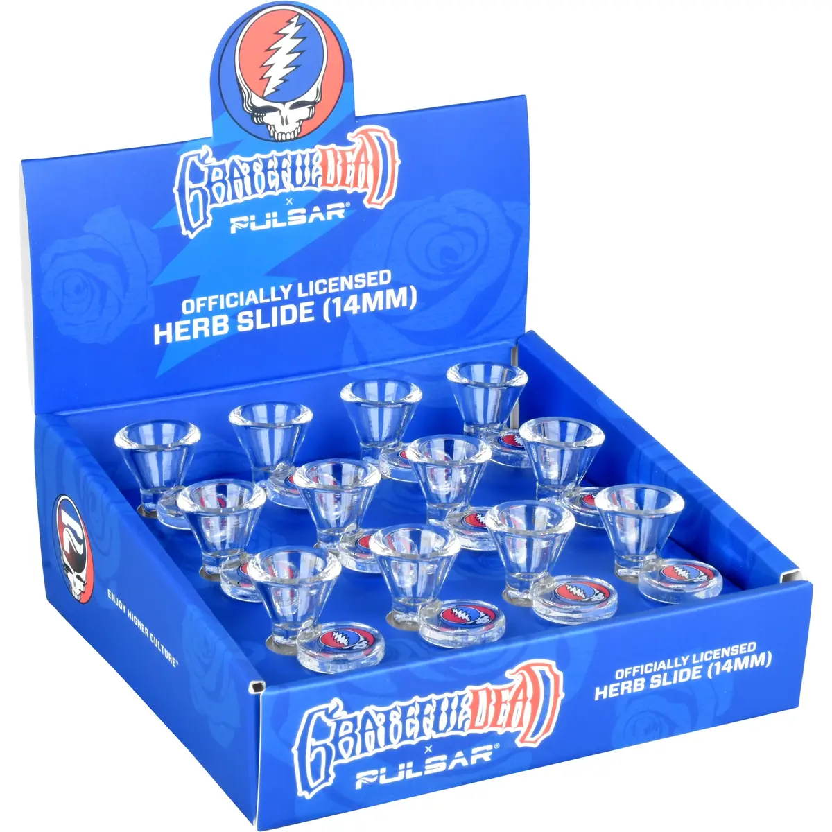 Grateful Dead X Pulsar Steal Your Face Herb Slide - 14Mm M 12Ct 1
