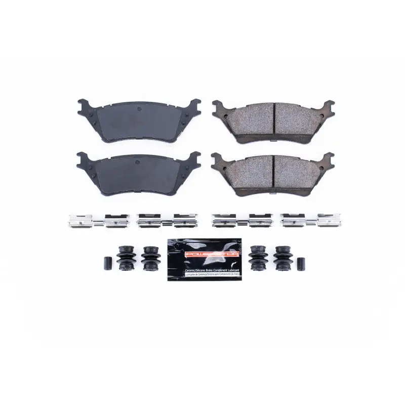Power Stop 12-19 Ford F-150 Rear Z23 Evolution Sport Brake Pads W/Hardware 1