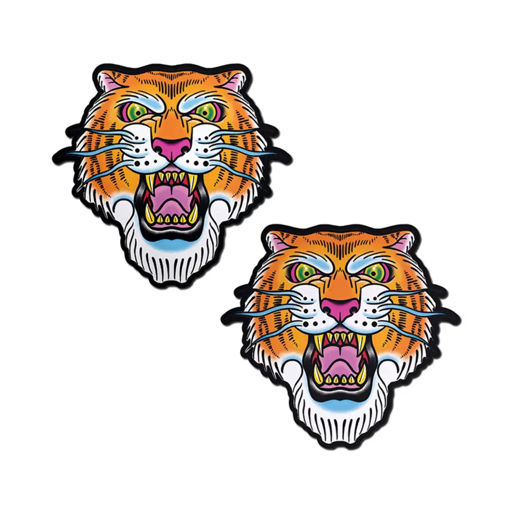 Pastease Ferocious Tattoo Jungle Cat Diamond Thom Nipple Pasties 1