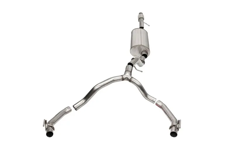 Corsa 21-23 Cadillac Escalade 6.2L Dual Rear 3.5/2.75In Sport Cat-Back Exhaust Uses Factorybezels 1