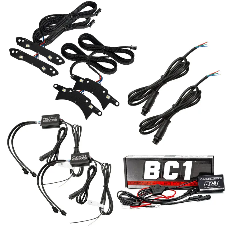 Oracle 15-21 Dodge Challenger Rgb+W Headlight Drl Upgrade Kit - Colorshift - Bc1 See Warranty 1