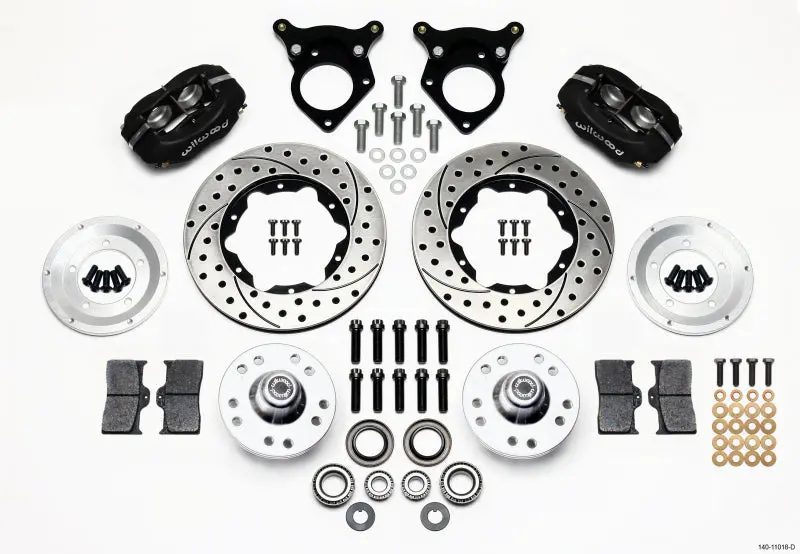 Wilwood Forged Dynalite Front Kit 11.00In Drilled 87-93 Mustang 5 Lug 1