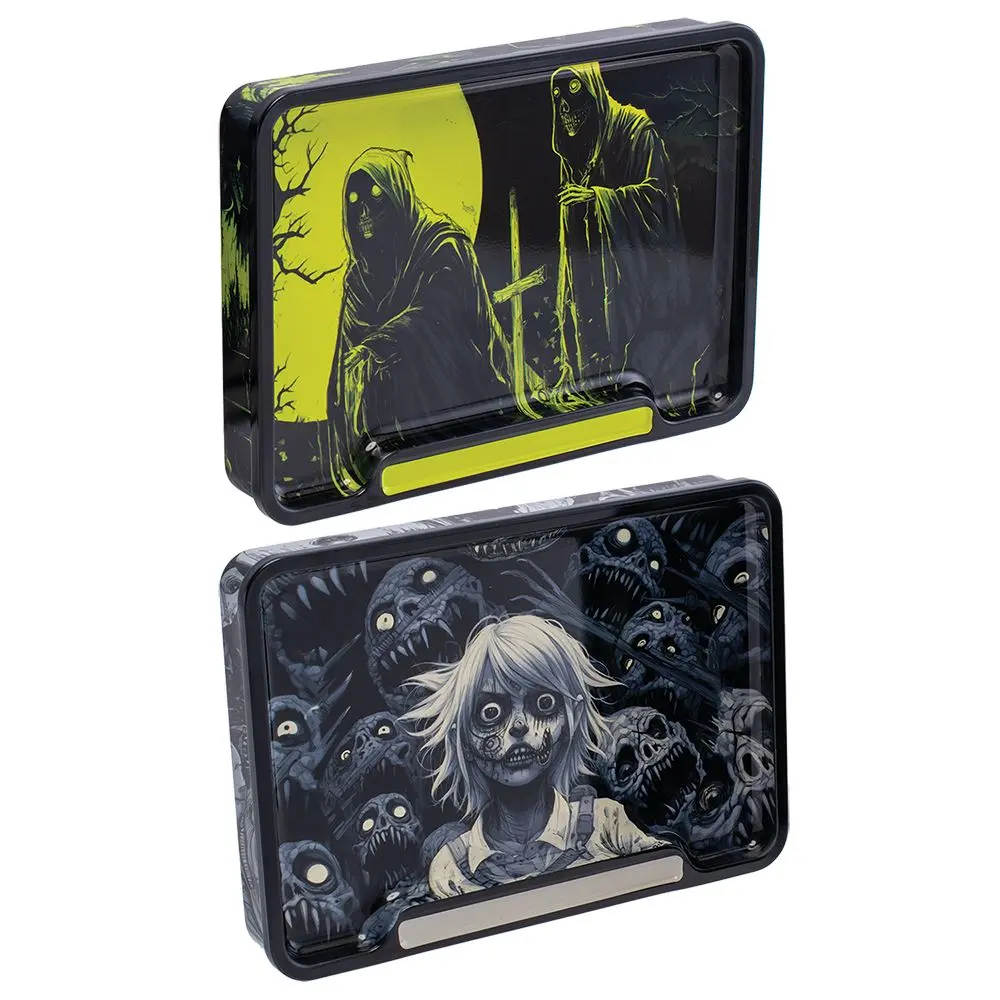 Fujima Rolling Tray Stash Box - Horror Designs / 8"X5.75" 6Ct 1