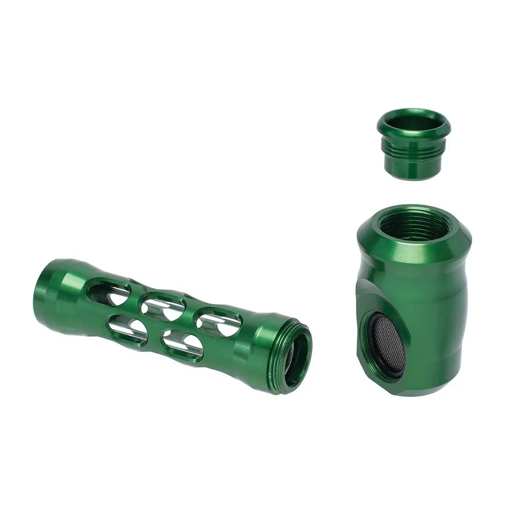 Aluminum Glass Perforated Hand Pipe 2