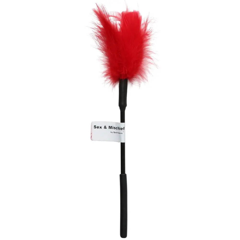 Sportsheets Sex & Mischief Feather Tickler Red 1
