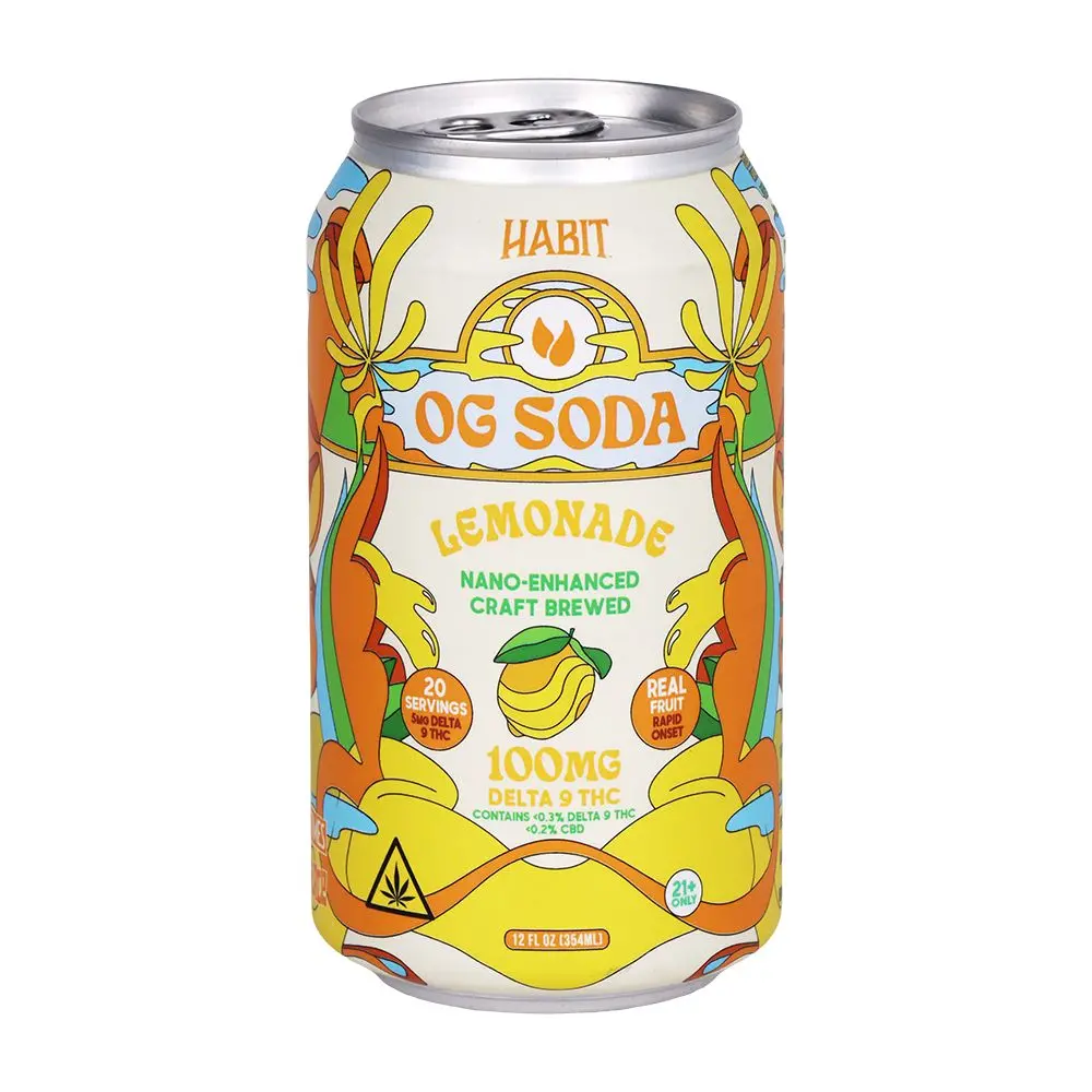 Habit D9 Thc Og Soda | 12Oz | 100Mg | 6Ct Pack 4
