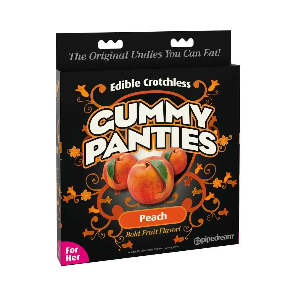 Pipedream Edible Crotchless Gummy Panties Peach Flavor 1
