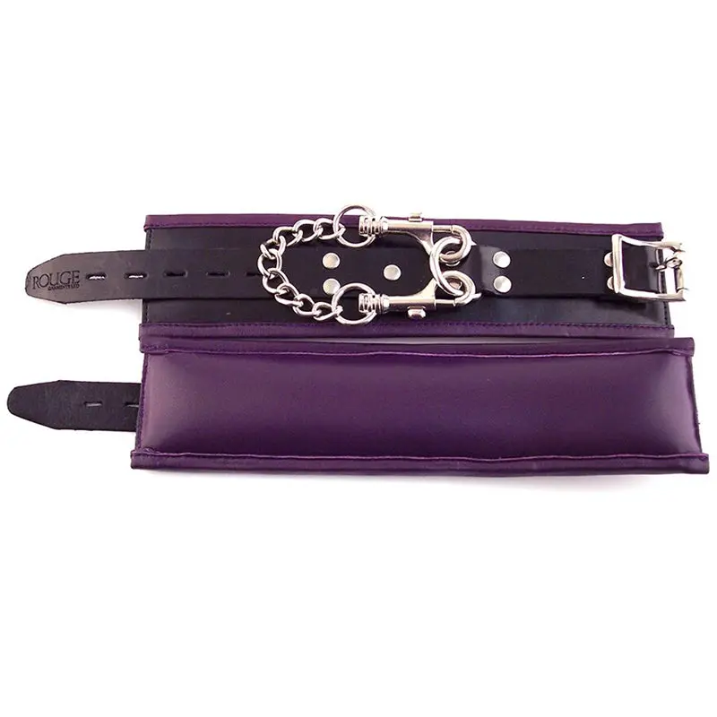Rouge Padded Wrist Cuffs Black / Purple 1