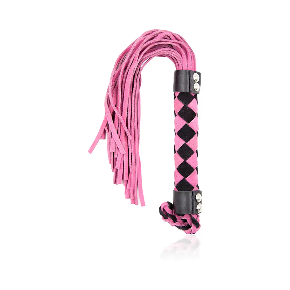 Ple'sur 15.5 In. Leather Flogger Pink 1