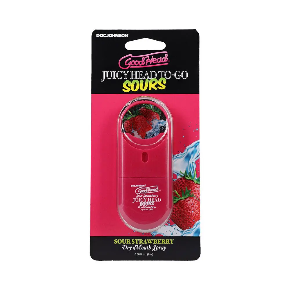 Goodhead Juicy Head Dry Mouth Spray To-Go Sour Strawberry 0.3 Oz. 1