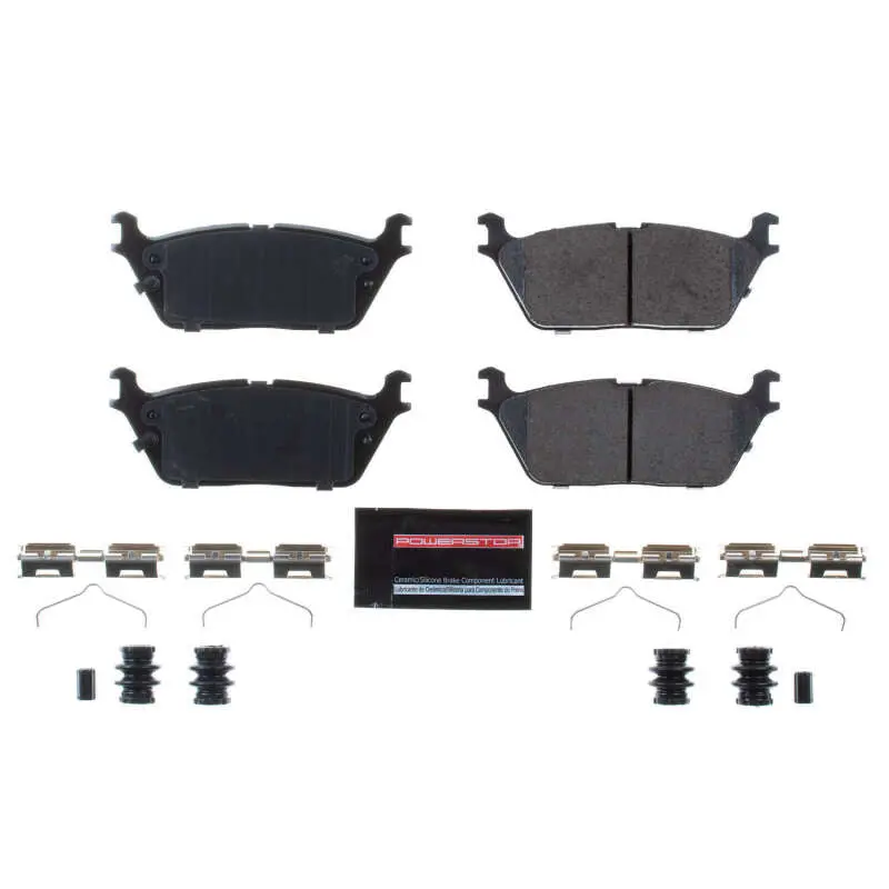 Power Stop 2019 Ram 1500 Rear Z23 Evolution Sport Brake Pads W/Hardware 1