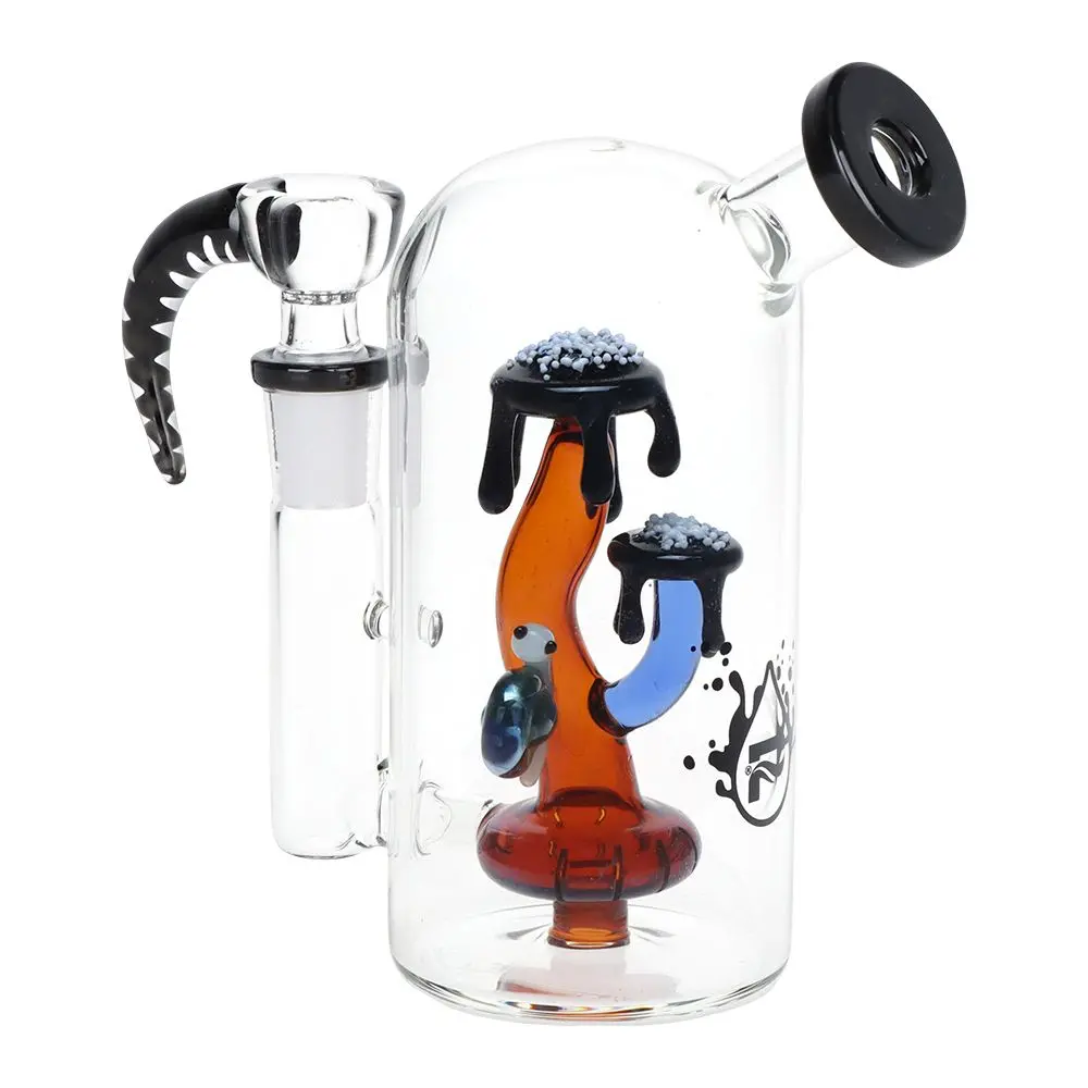 Pulsar Magma Lake Mushroom Glass Water Pipe - 5.5" / 14Mm F 1