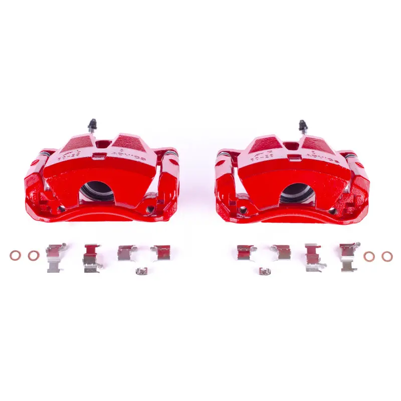 Power Stop 07-10 Lexus Is250 Front Red Calipers W/Brackets - Pair 1