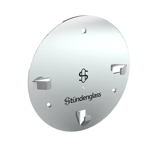 Stündenglass Polished Silver Wall Mount 1